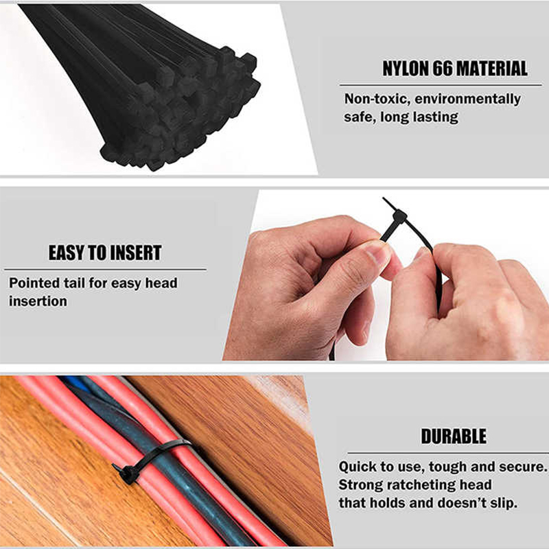 Catada de cable de etiqueta de nylon liberable